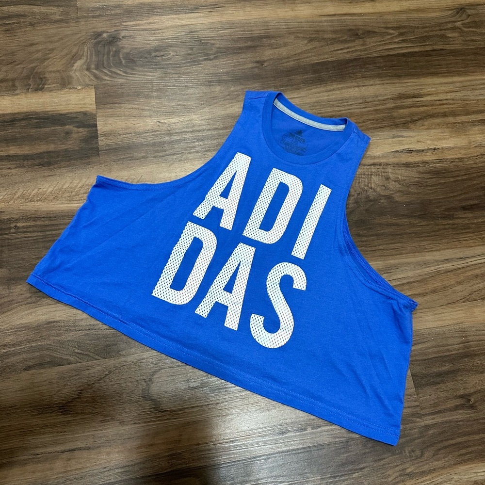 LIKE NEW! Adidas Cropped Tank Top sz L